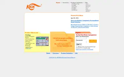 kick.com in 2001