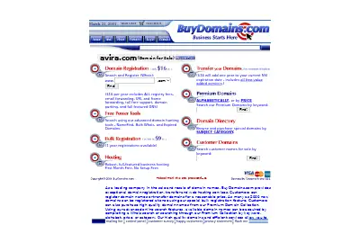 avira.com in 2001