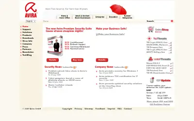 avira.com in 2009