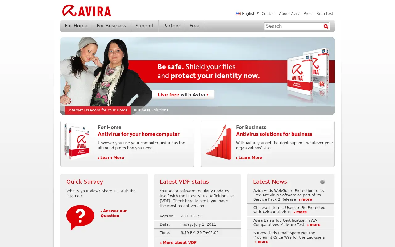 avira.com in 2011