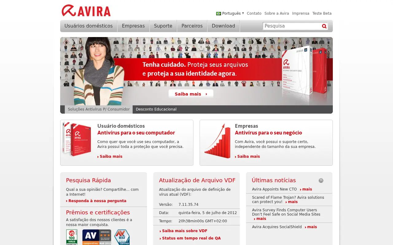 avira.com in 2012