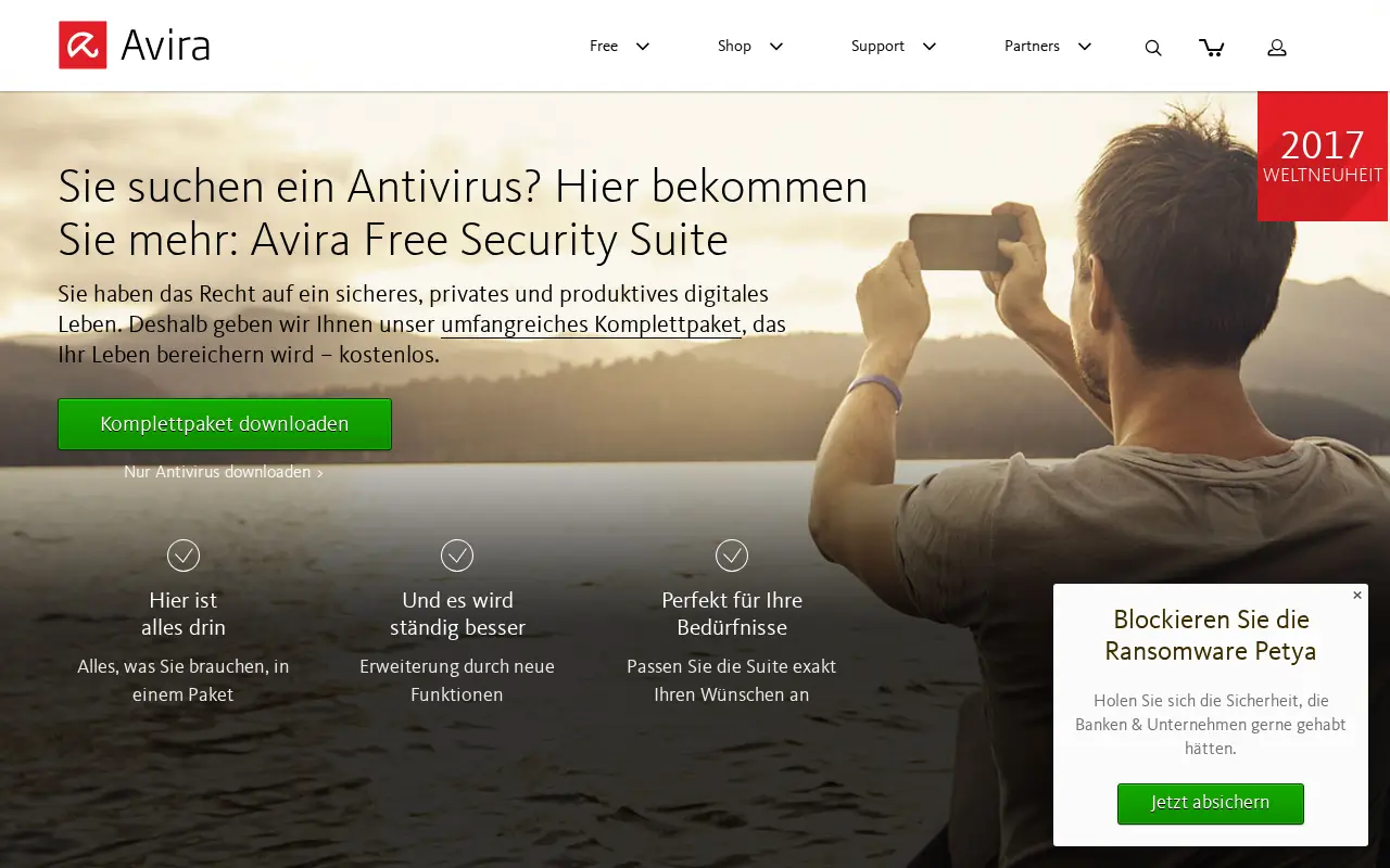 avira.com in 2017
