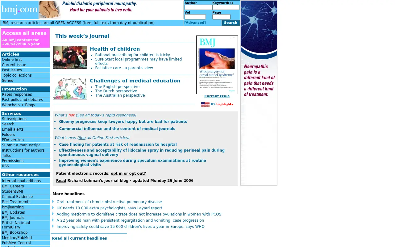 bmj.com in 2006