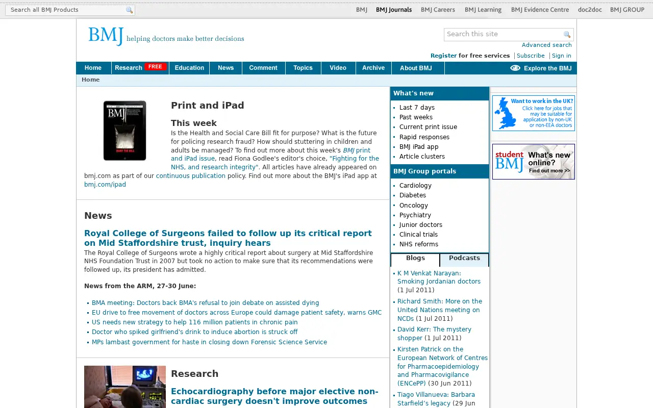 bmj.com in 2011