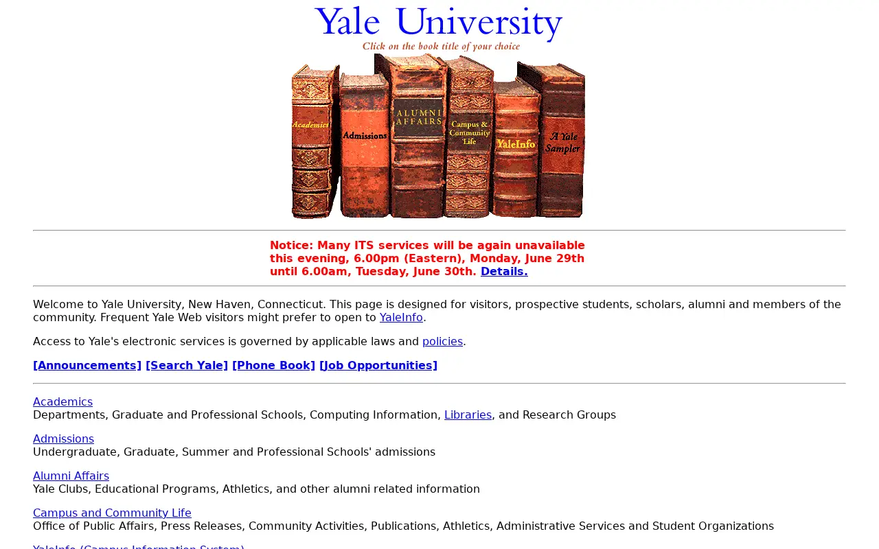 yale.edu in 1998