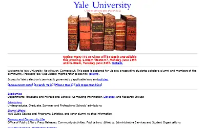 yale.edu in 1998