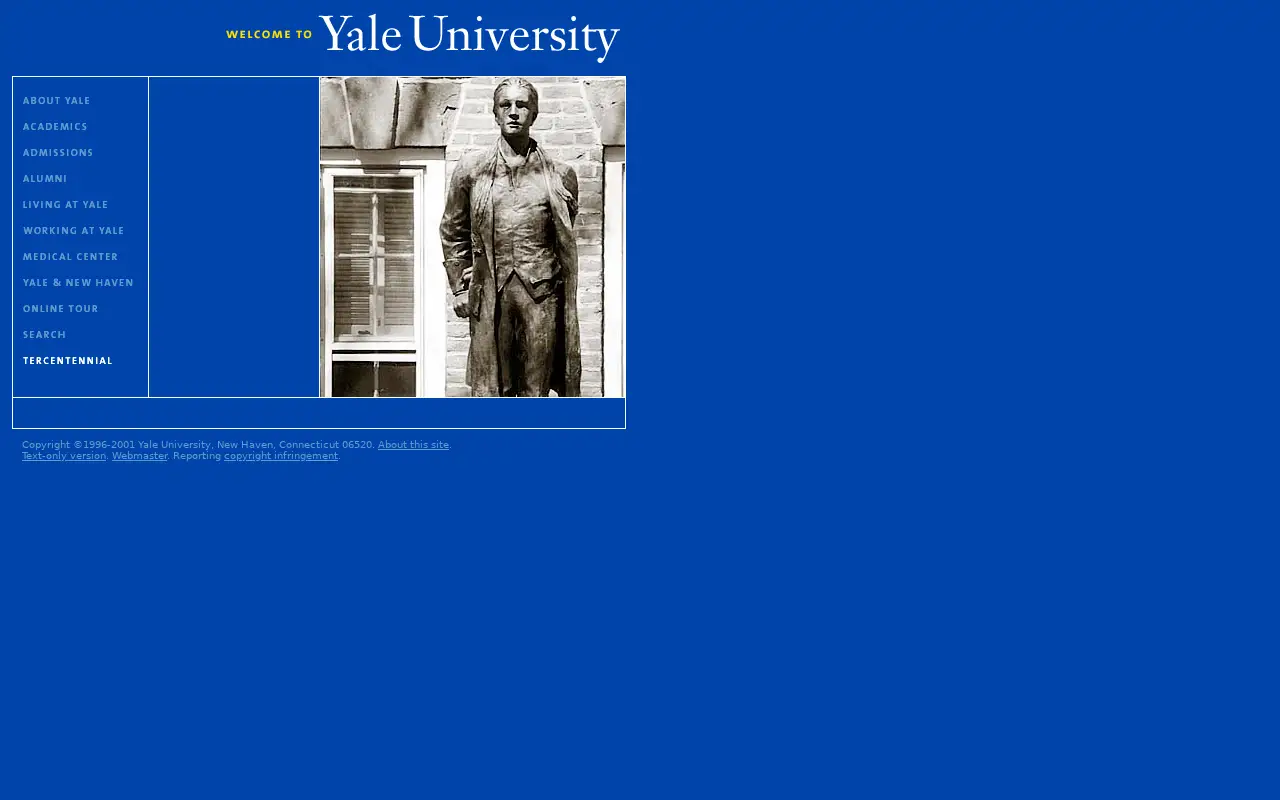 yale.edu in 2001
