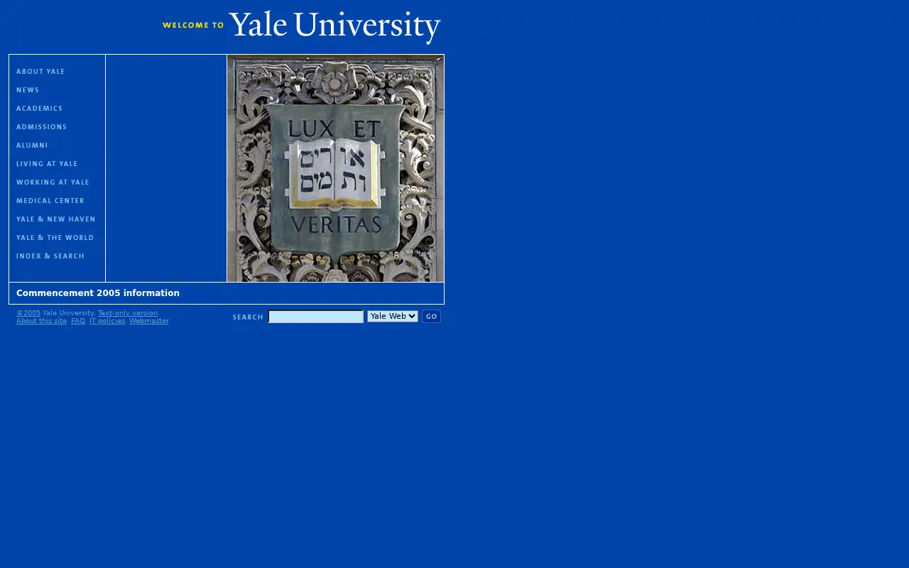yale.edu in 2005