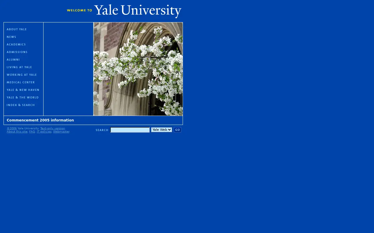 yale.edu in 2006