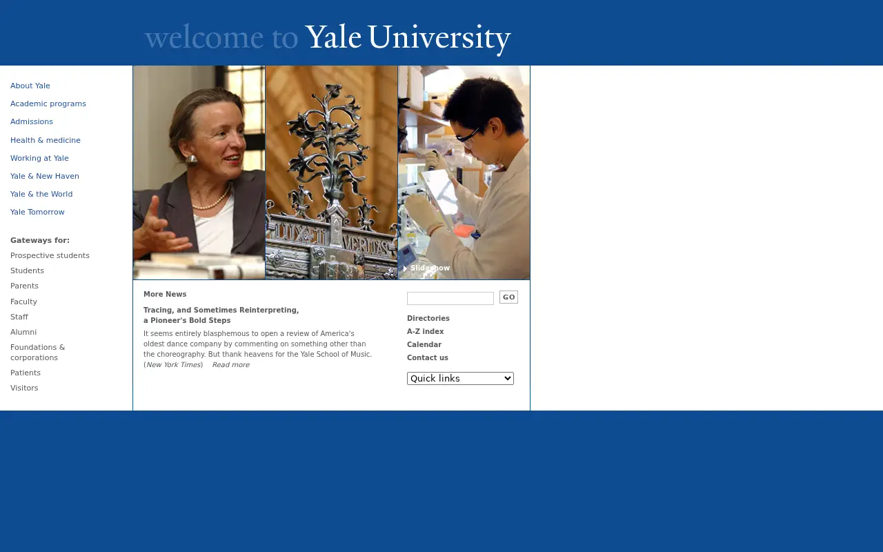 yale.edu in 2007