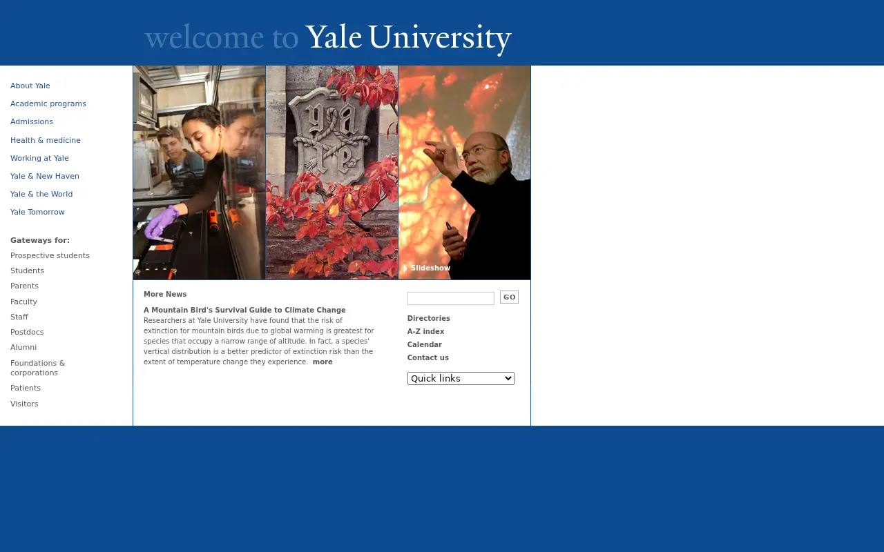 yale.edu in 2010