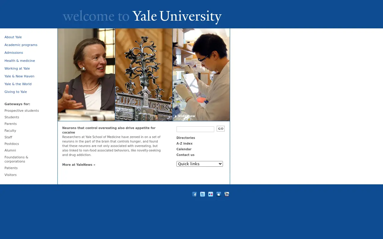 yale.edu in 2012