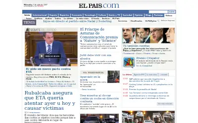 elpais.com in 2007