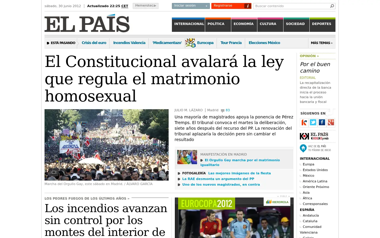 elpais.com in 2012