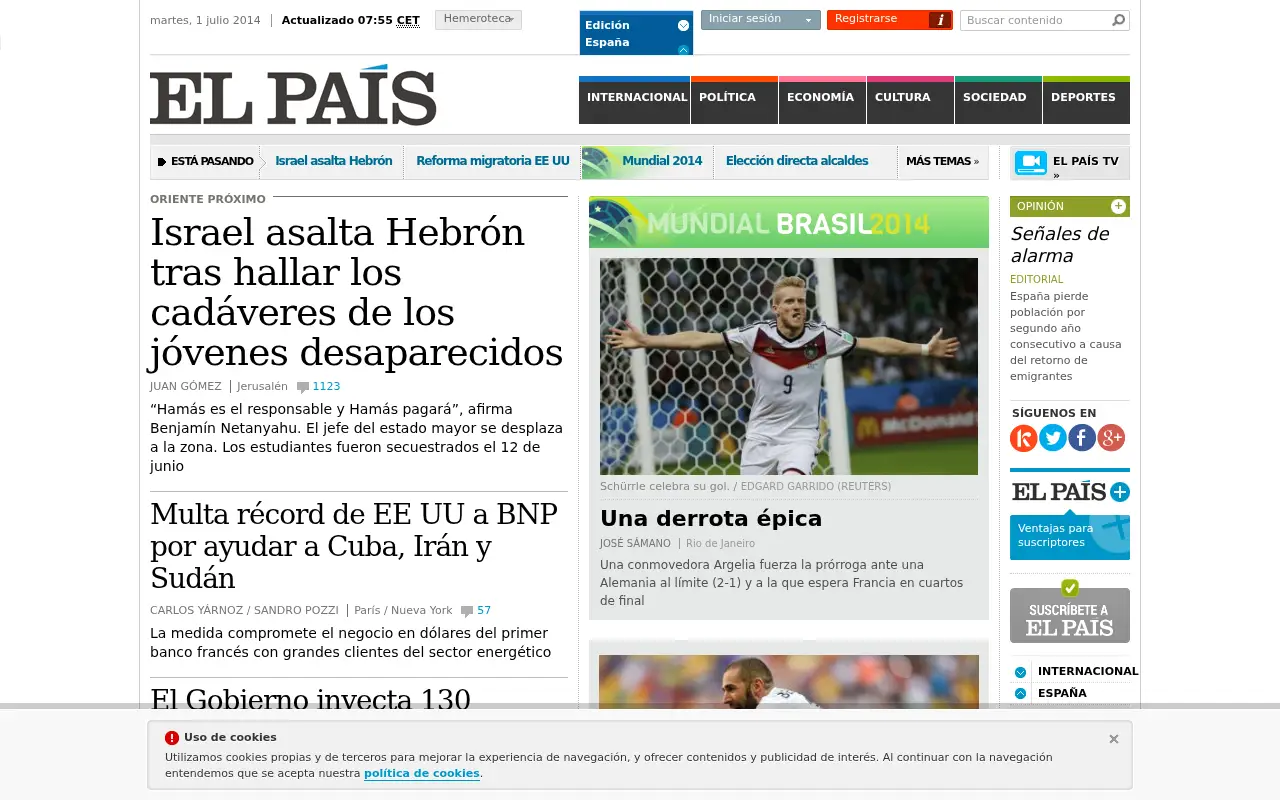 elpais.com in 2014