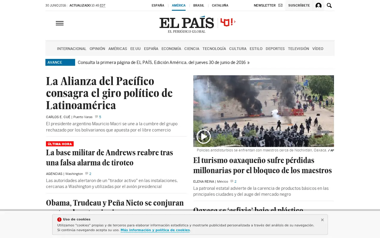 elpais.com in 2016