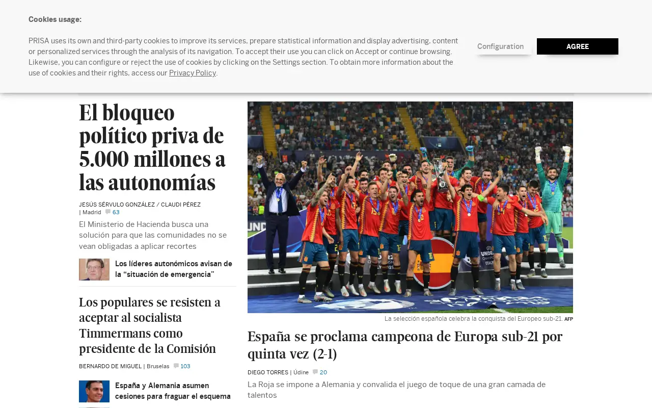 elpais.com in 2019