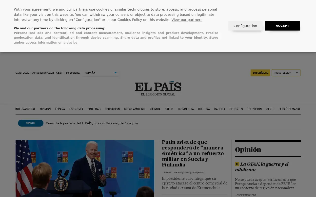 elpais.com in 2022