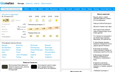 gismeteo.ru in 2026