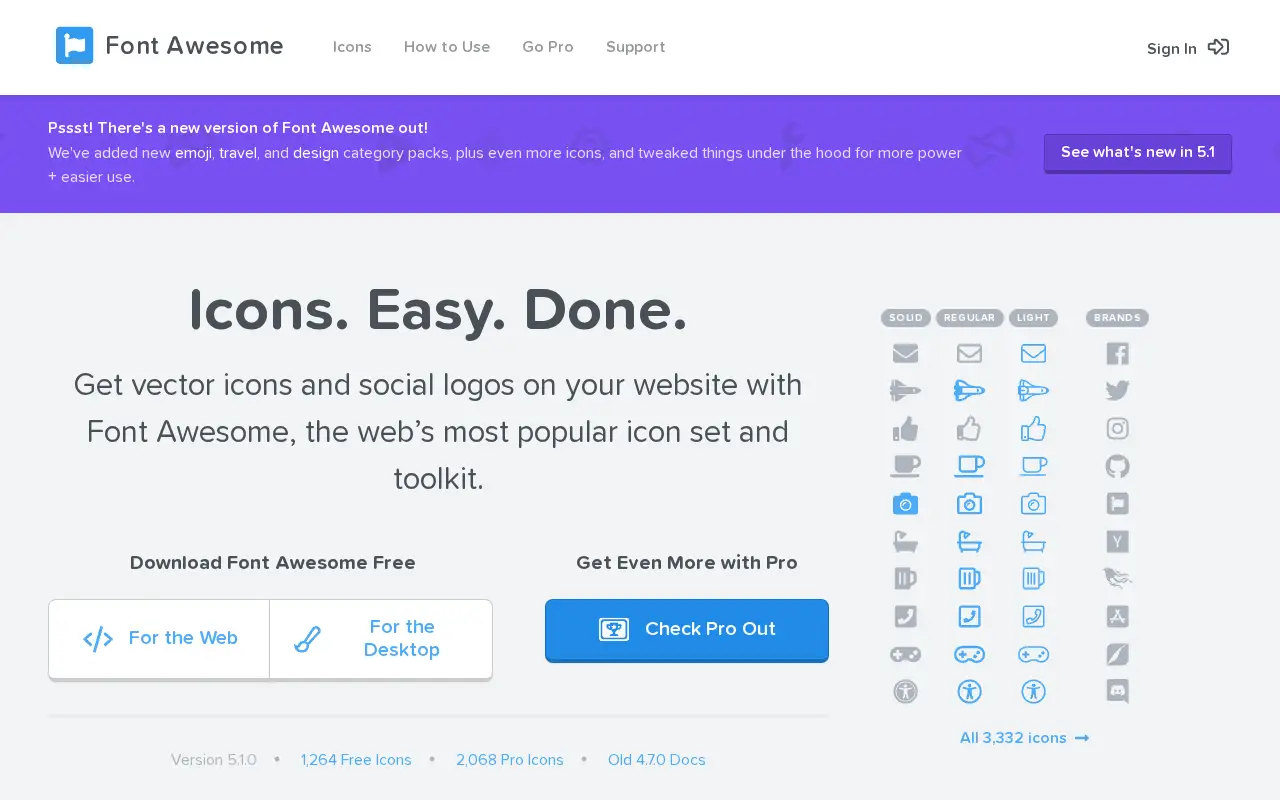 fontawesome.com in 2018