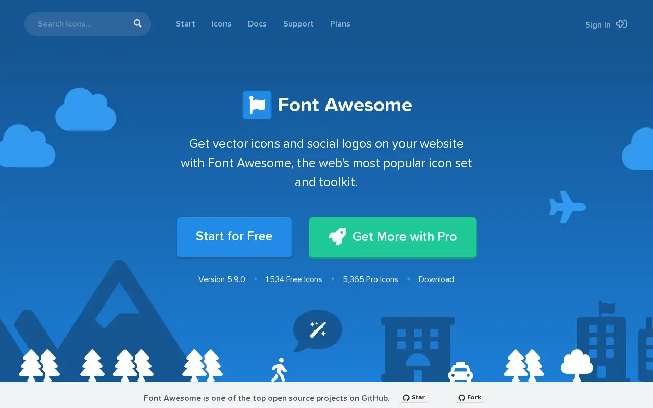 fontawesome.com in 2019