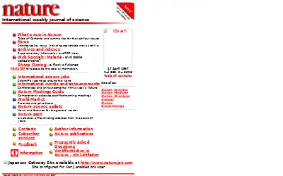 nature.com in 1997