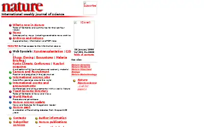nature.com in 1998
