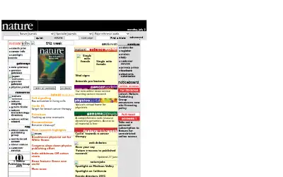 nature.com in 2001