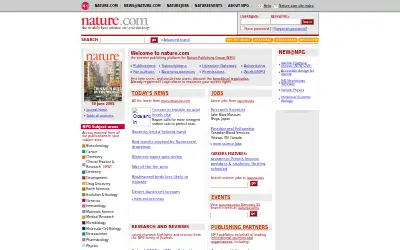 nature.com in 2005