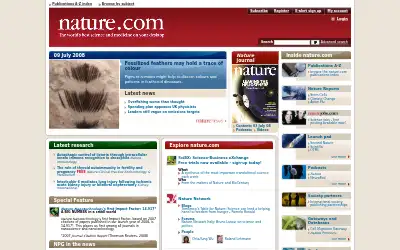 nature.com in 2008