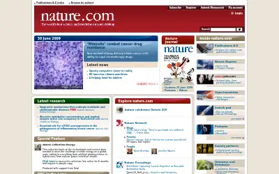 nature.com in 2009