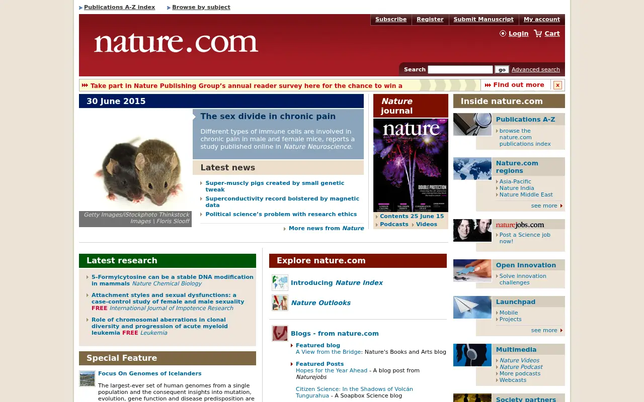 nature.com in 2015