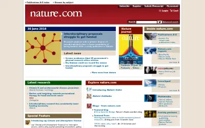 nature.com in 2016