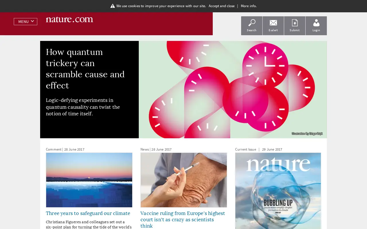 nature.com in 2017