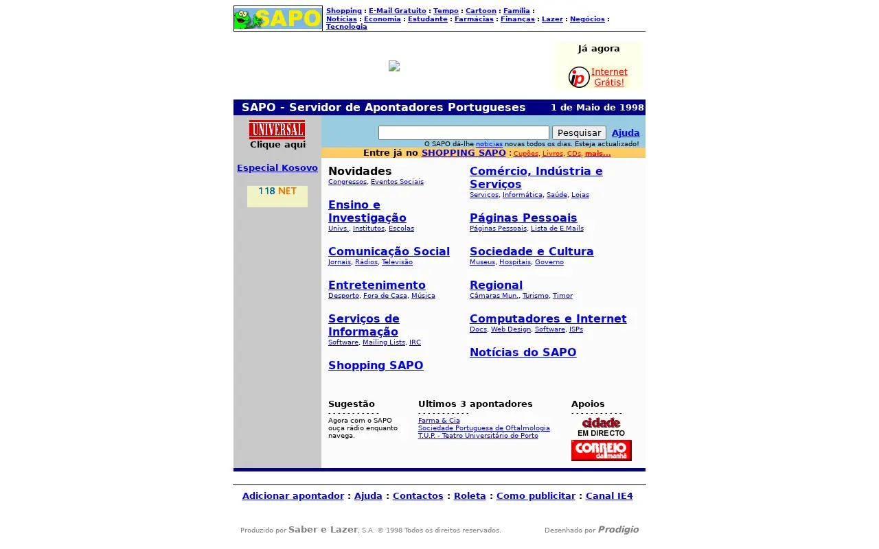 sapo.pt on May 2, 1999