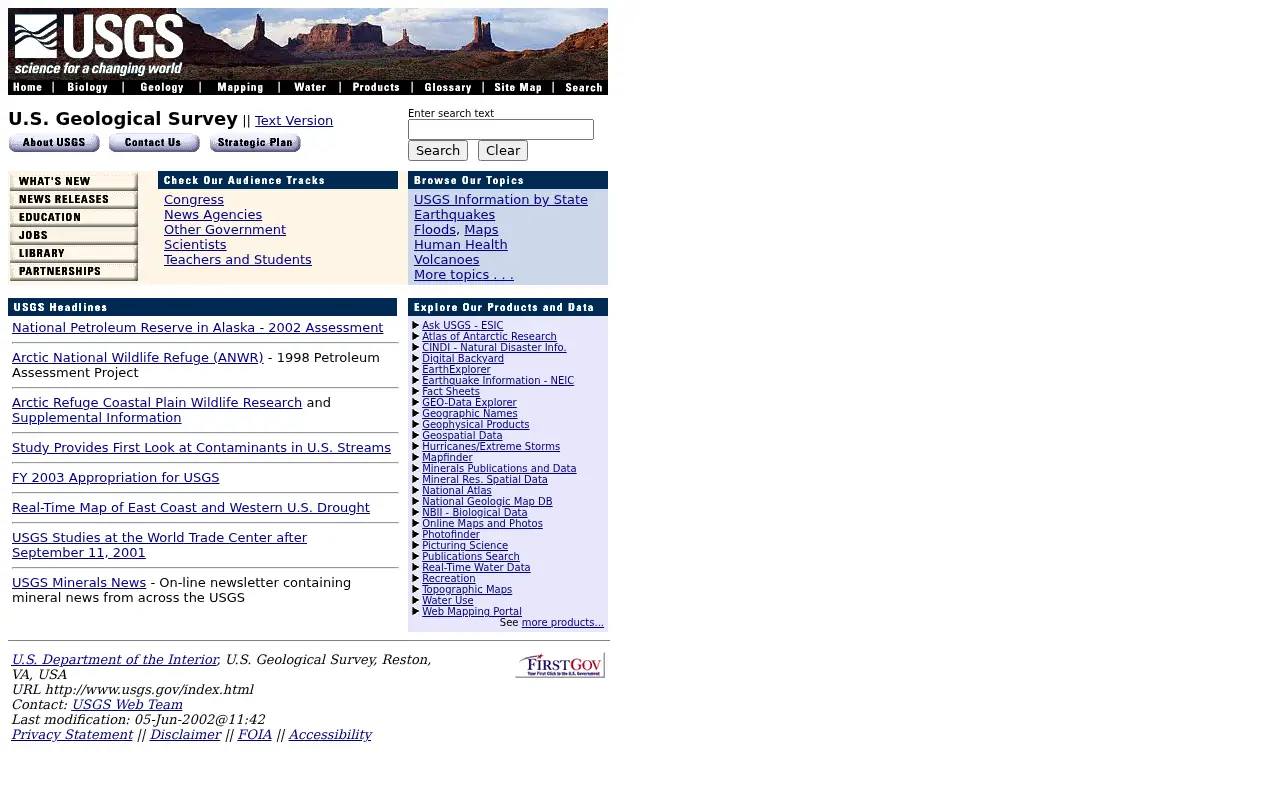 usgs.gov on June 5, 2002