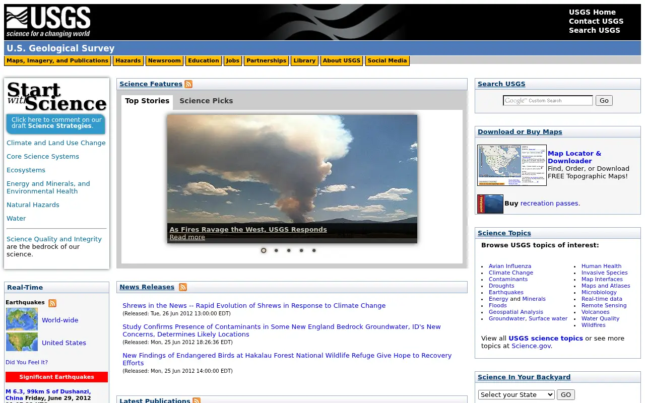 usgs.gov on July 1, 2012