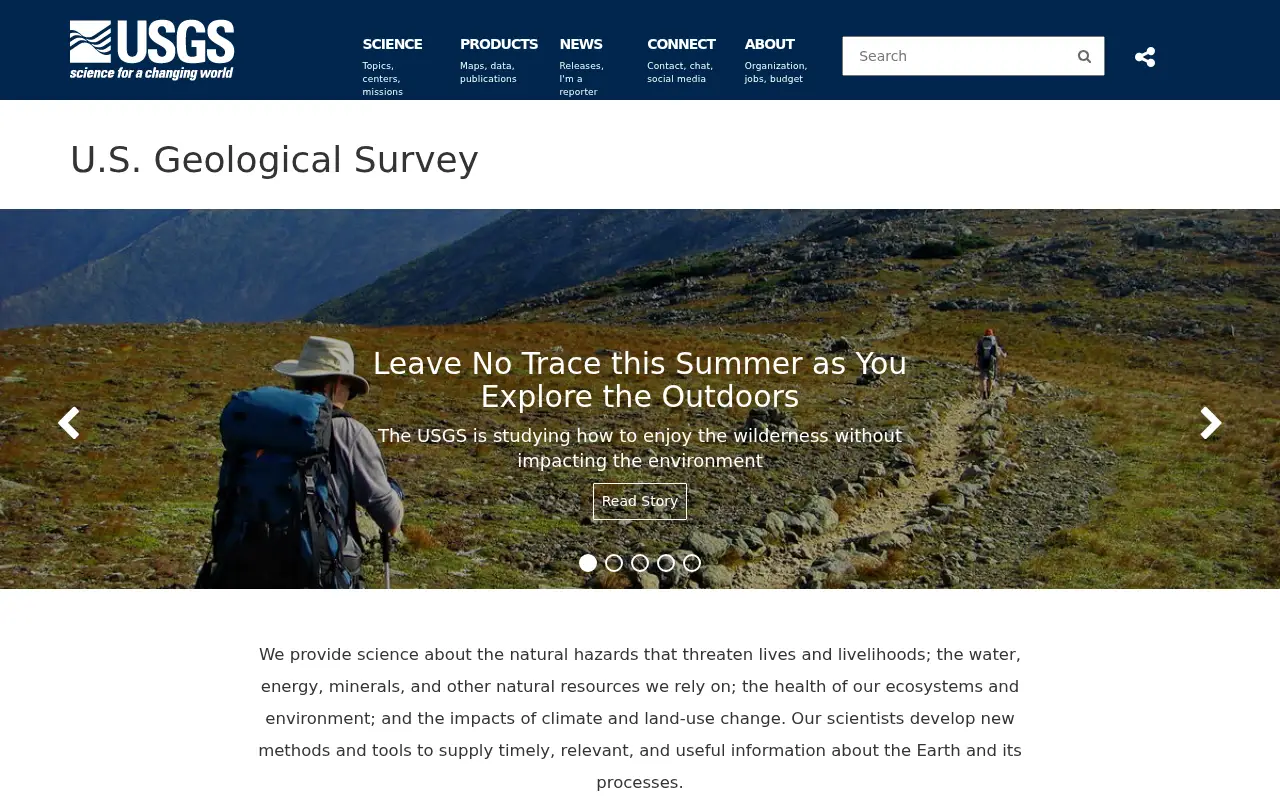 usgs.gov in 2018