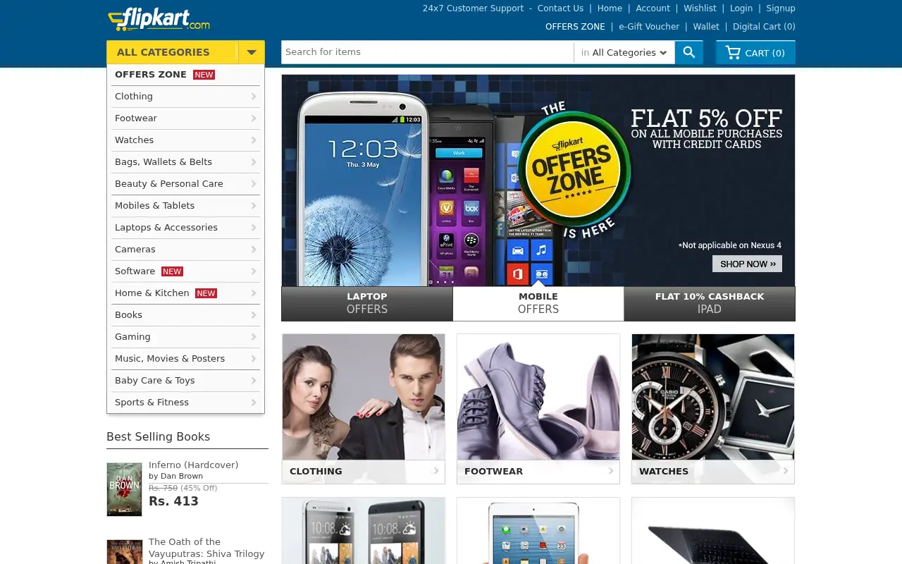 flipkart.com in 2013