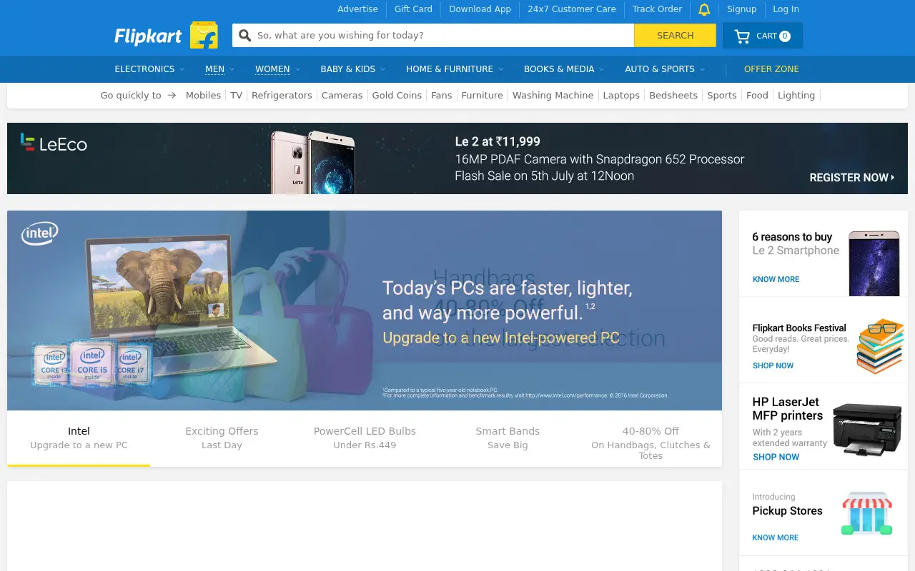 flipkart.com in 2016