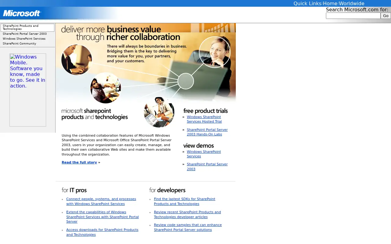 sharepoint.com in 2006