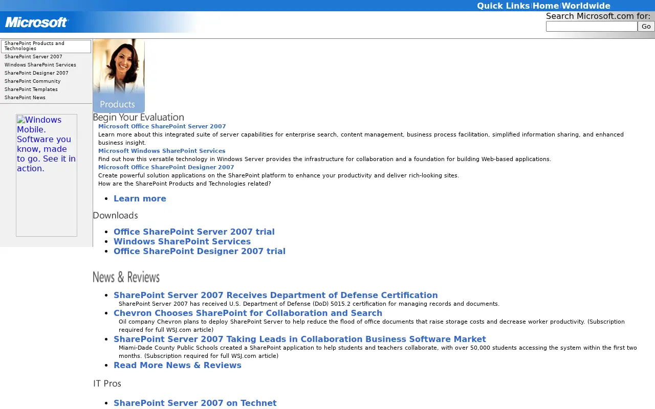 sharepoint.com in 2007