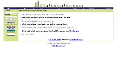 statcounter.com in 2001