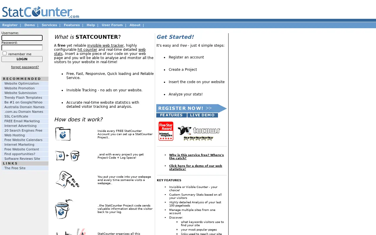 statcounter.com on July 1, 2006