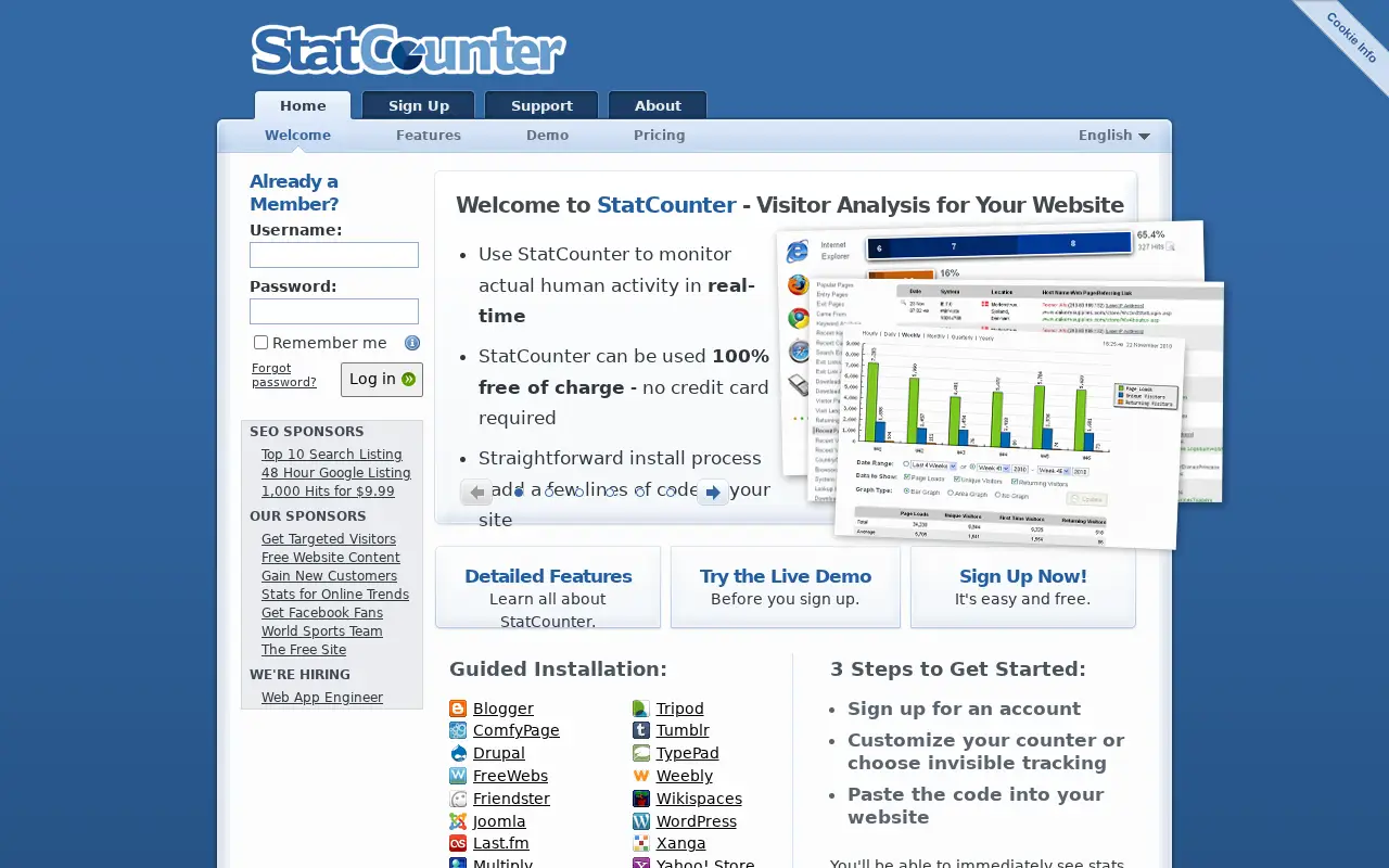 statcounter.com on July 1, 2015