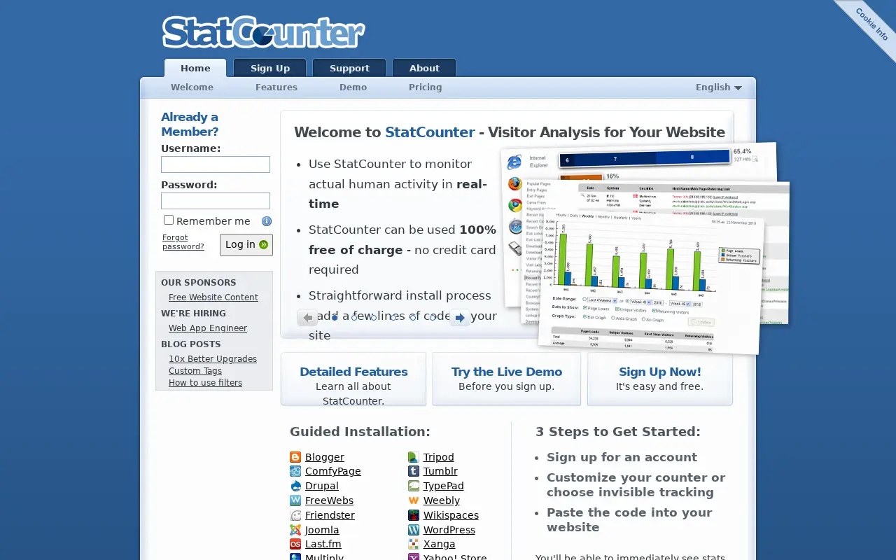 statcounter.com in 2016