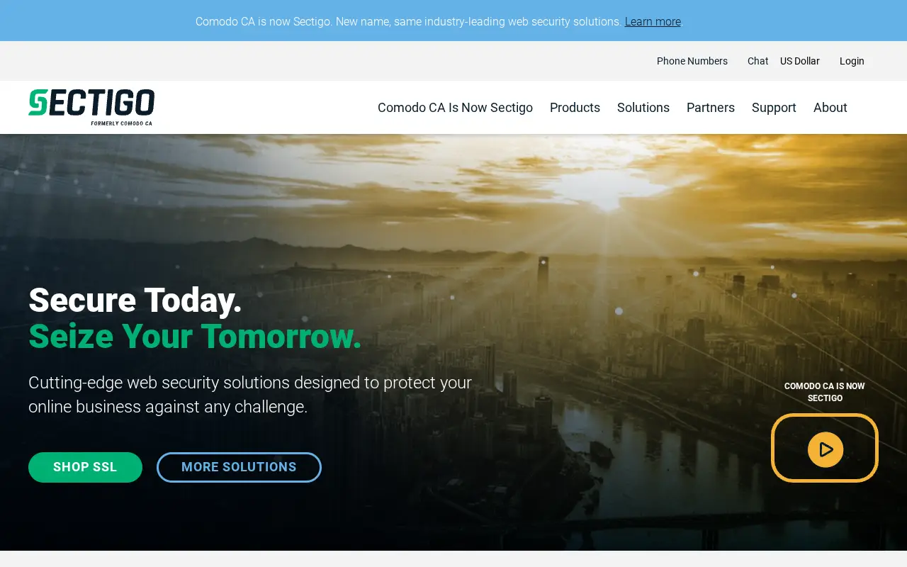 sectigo.com in 2018