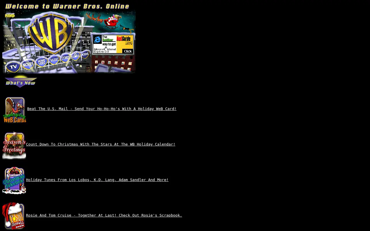warnerbros.com in 1996