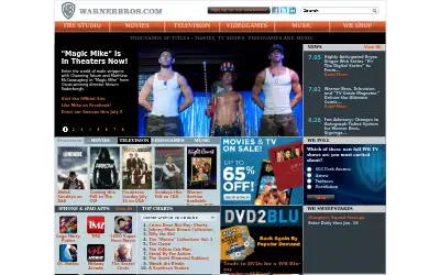 warnerbros.com in 2012