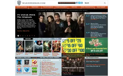 warnerbros.com in 2013